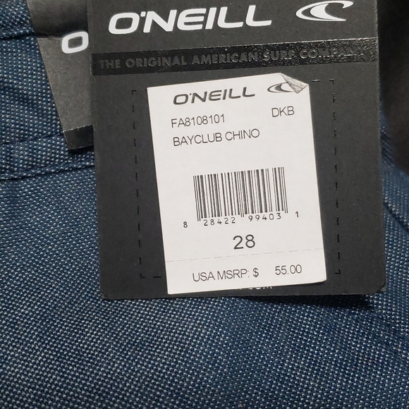 O'Neill Mens Sz 28 NWT Bay Club Chino Shorts - Picture 15 of 16